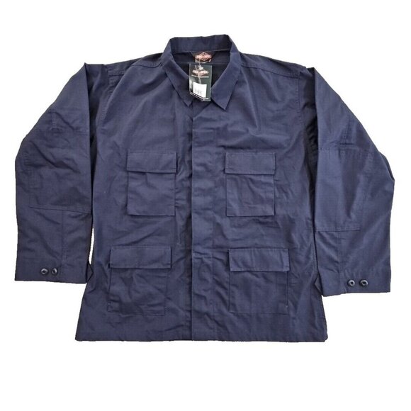 Tru-Spec Polyester-Cotton BDU Jacket Navy Blue XL-Long 24200-C3 Tactical NWT - Picture 1 of 13